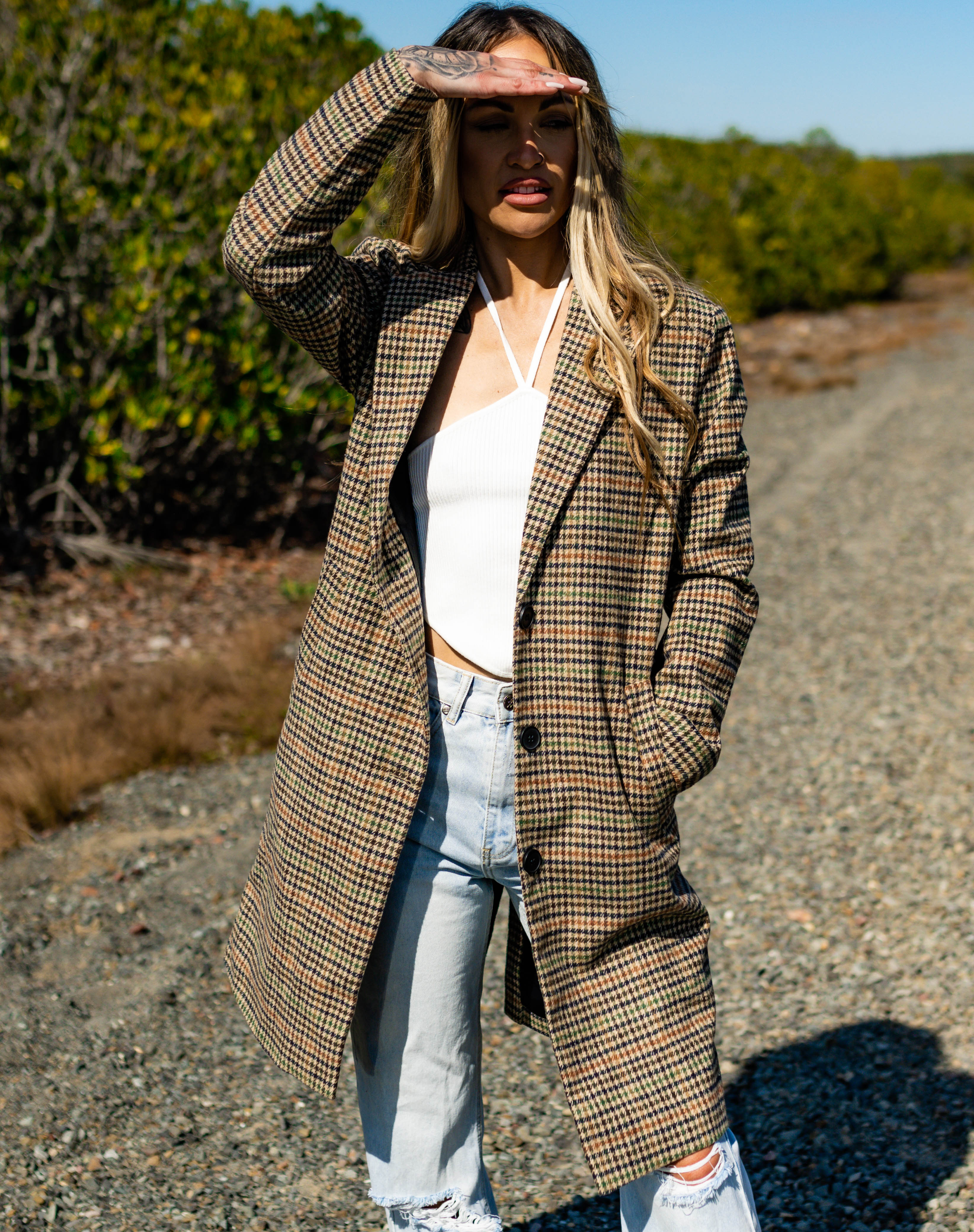 Chelsea Checkered Coat JA4519