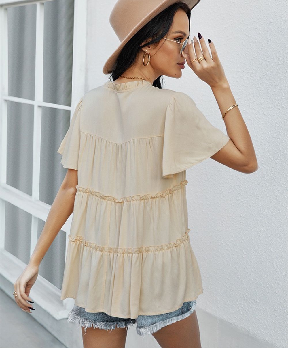 Roxanna Top TPK22047 Beige