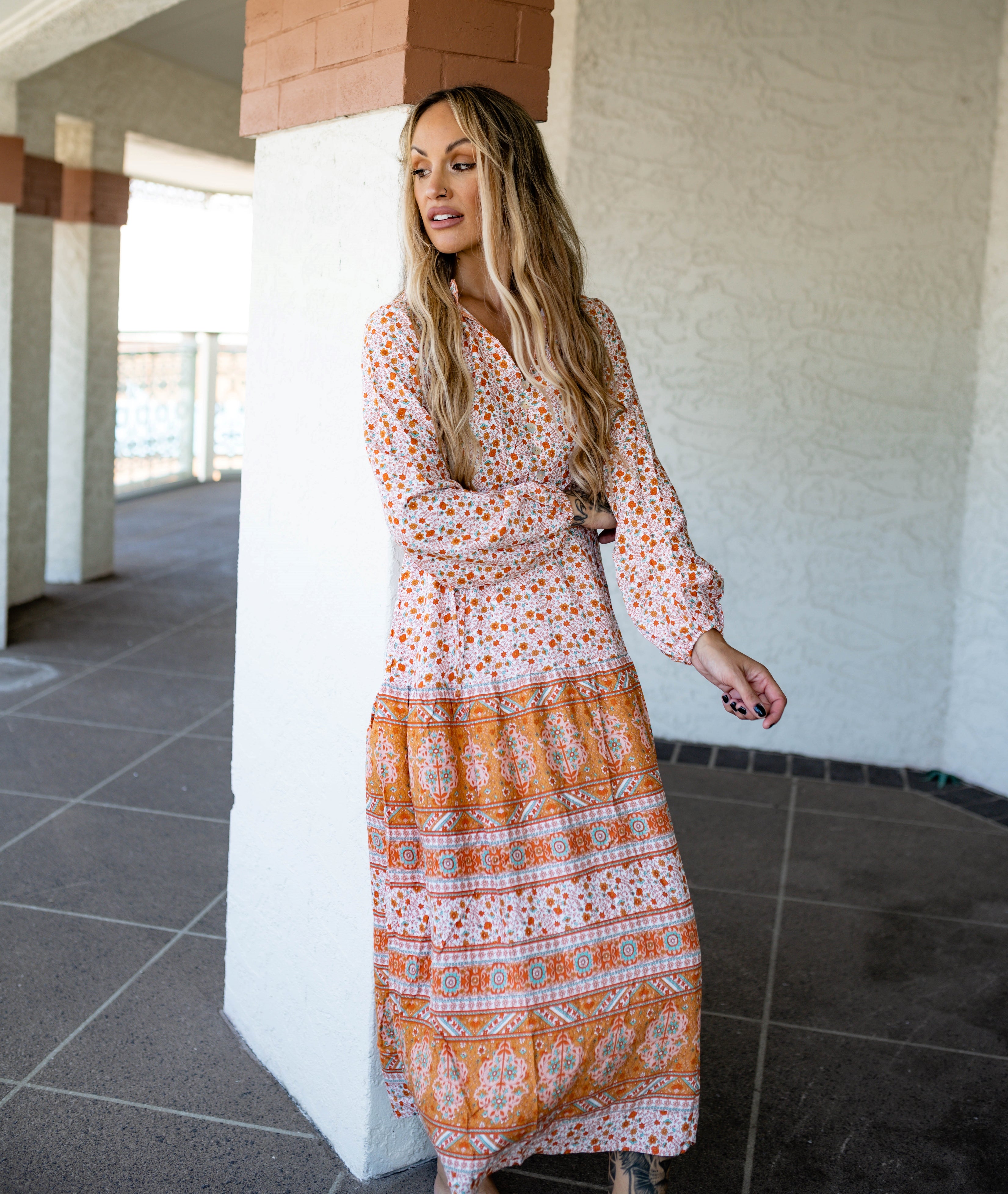 Hazel Dress - Orange