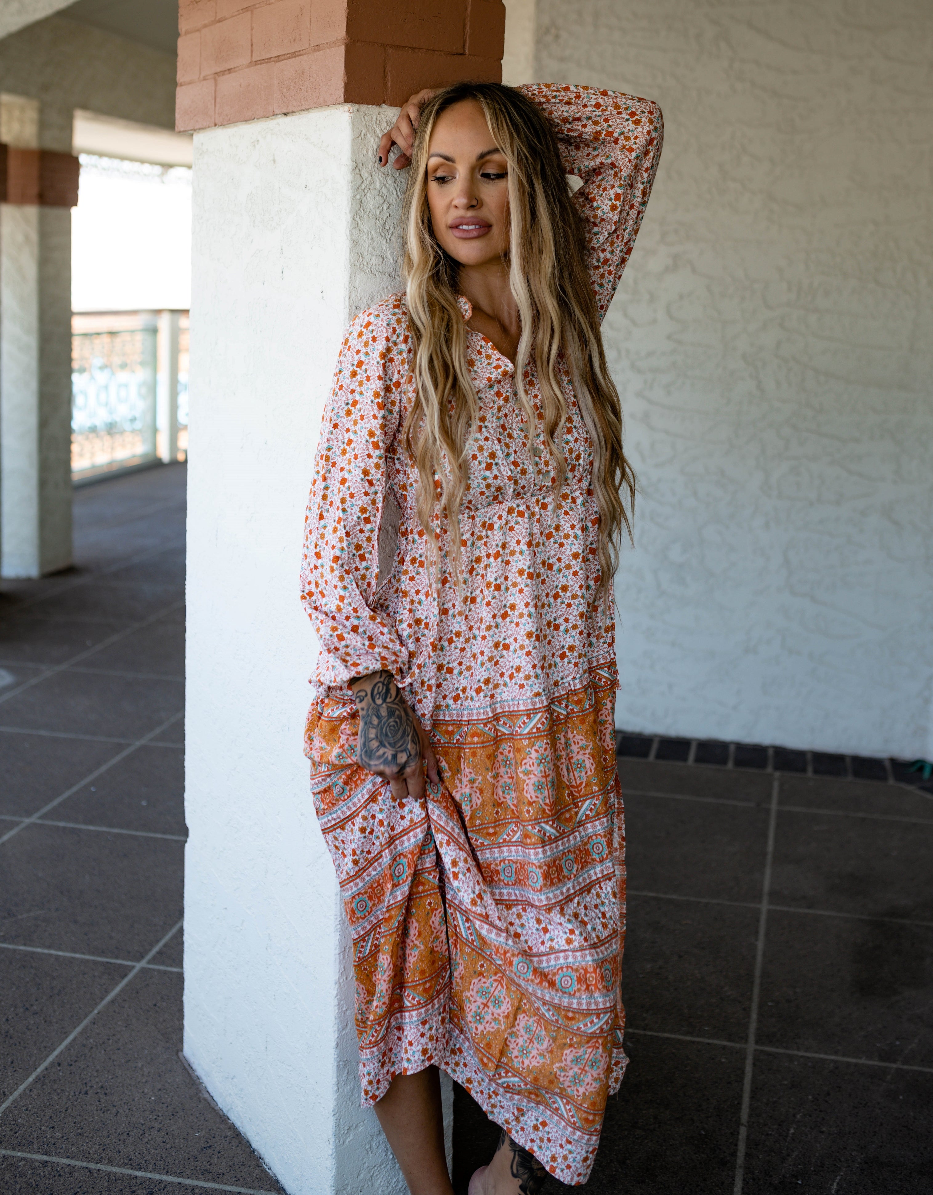 Hazel Dress - Orange