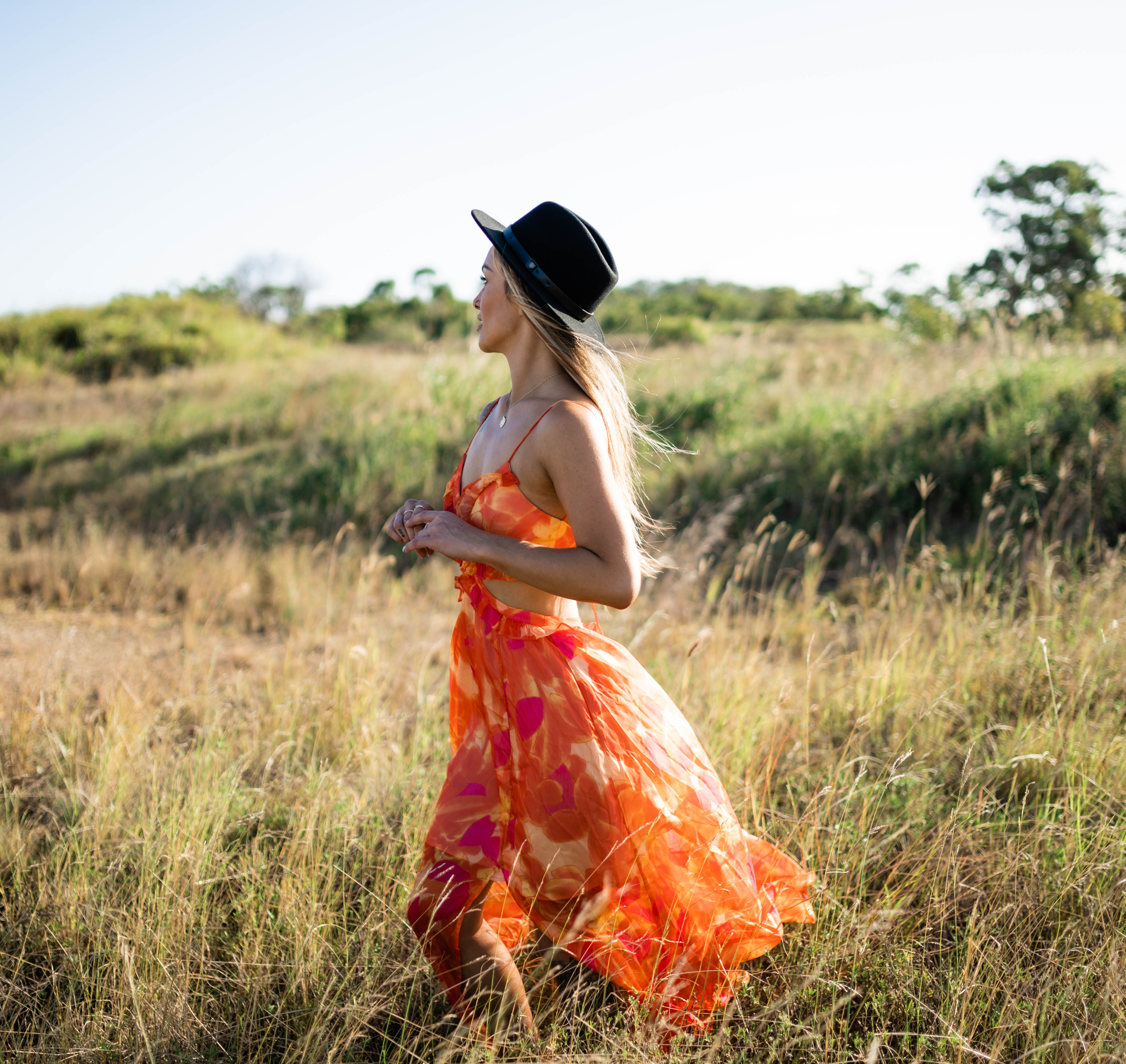 Sweetest Dreams Dress - ORANGE/PINK DG4688 🐰