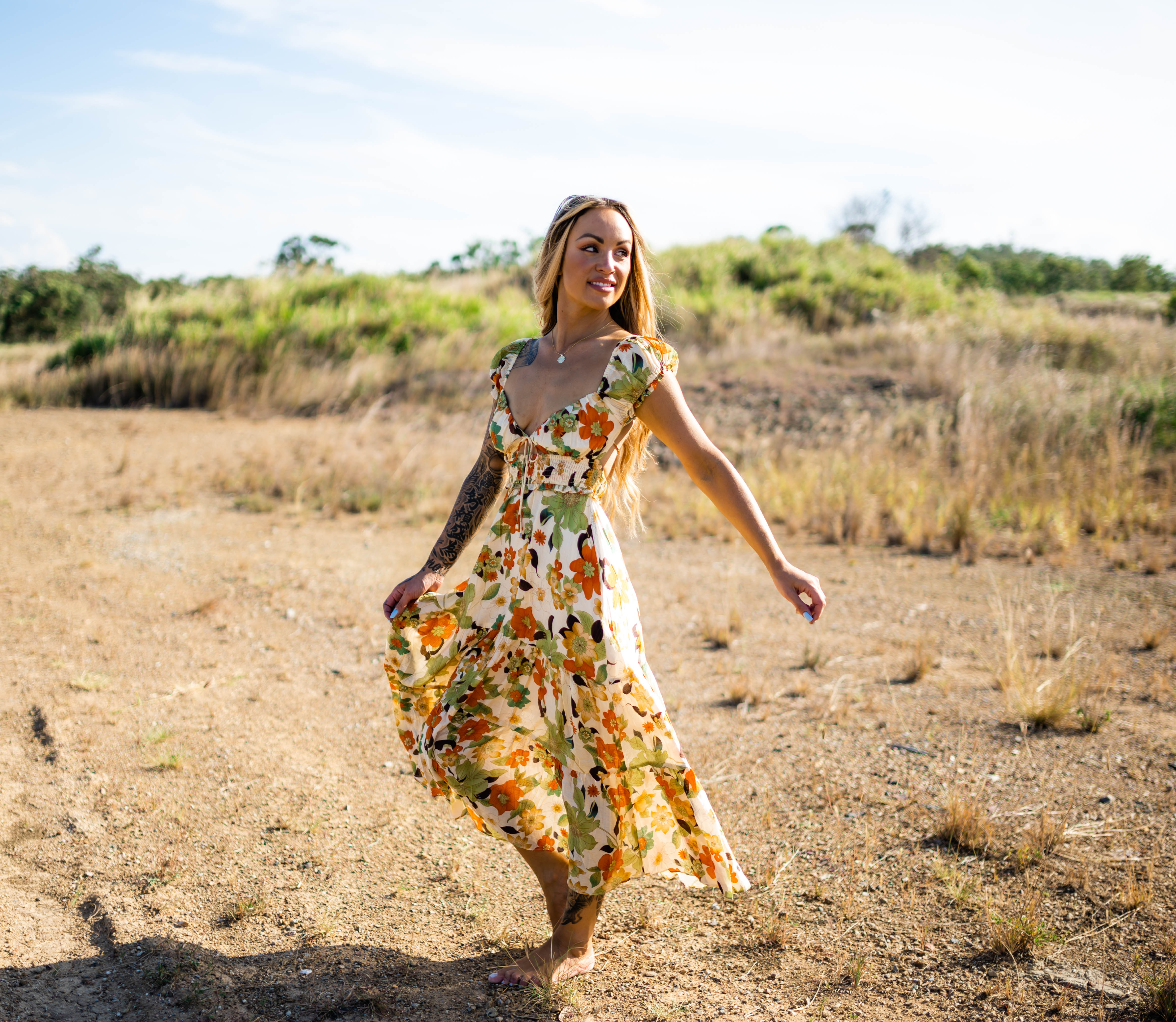 Wildflower Maxi Dress - DG4653 🐰