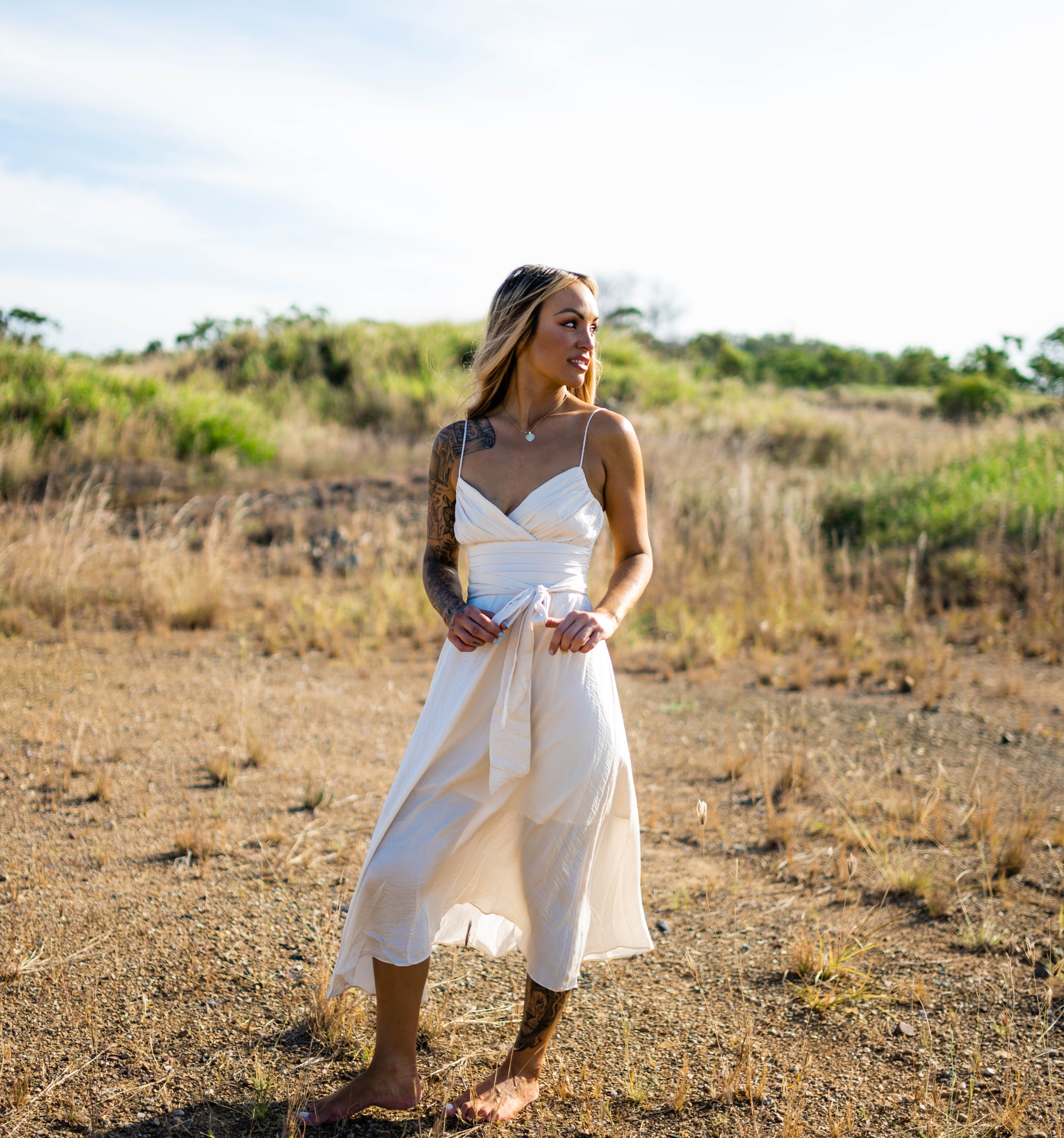 Heaven On Eather Cream Dress - DG4526 🐰