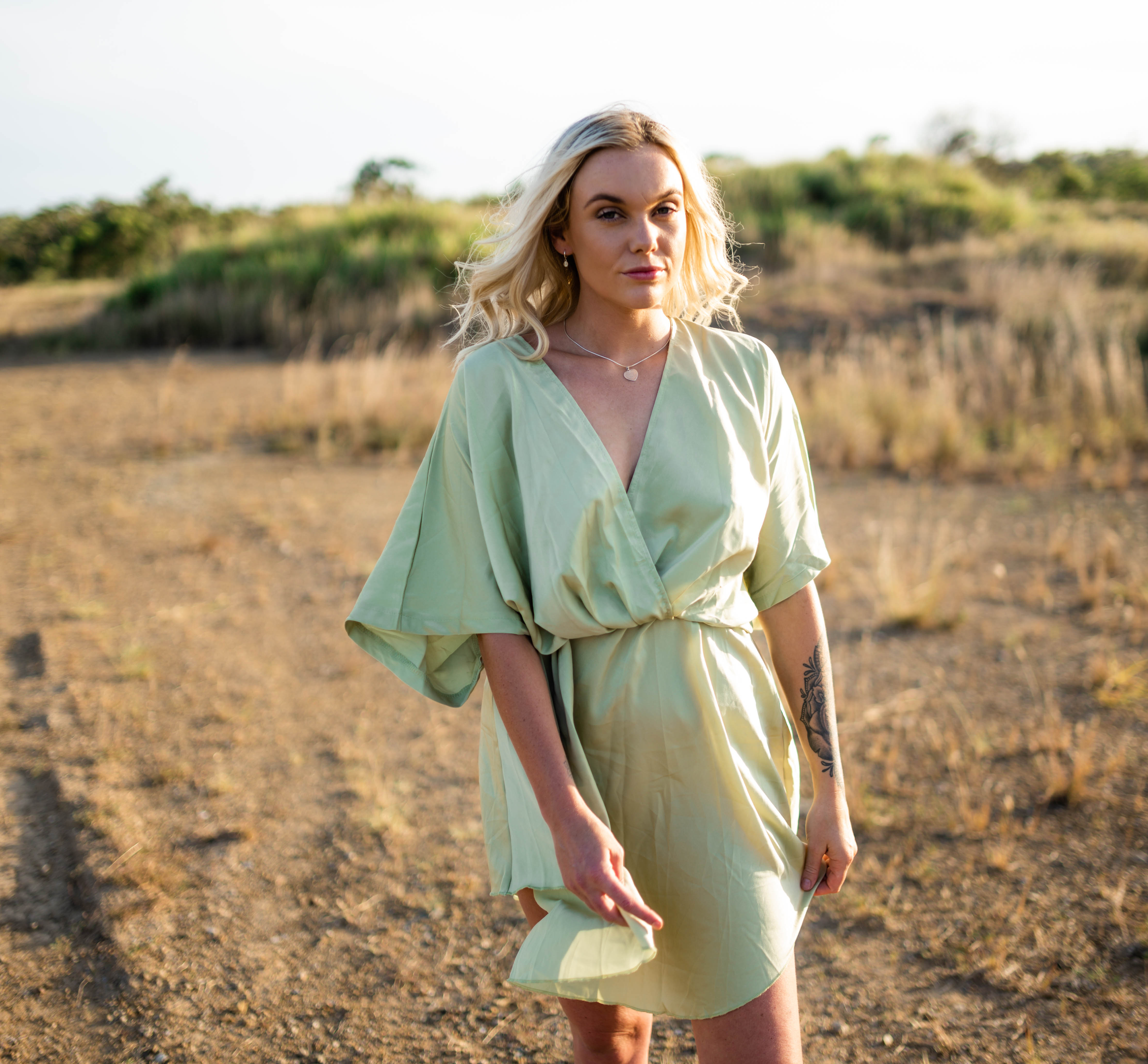 VICKY DRESS- LIGHT GREEN 🐰