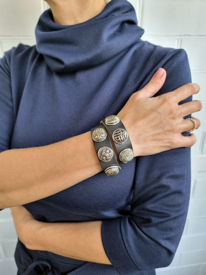 ORIGINAL CLASSIC DOUBLE BRACELET BLACK - Double