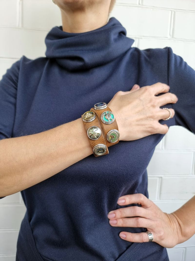 ORIGINAL CLASSIC DOUBLE BRACELET BROWN - Double