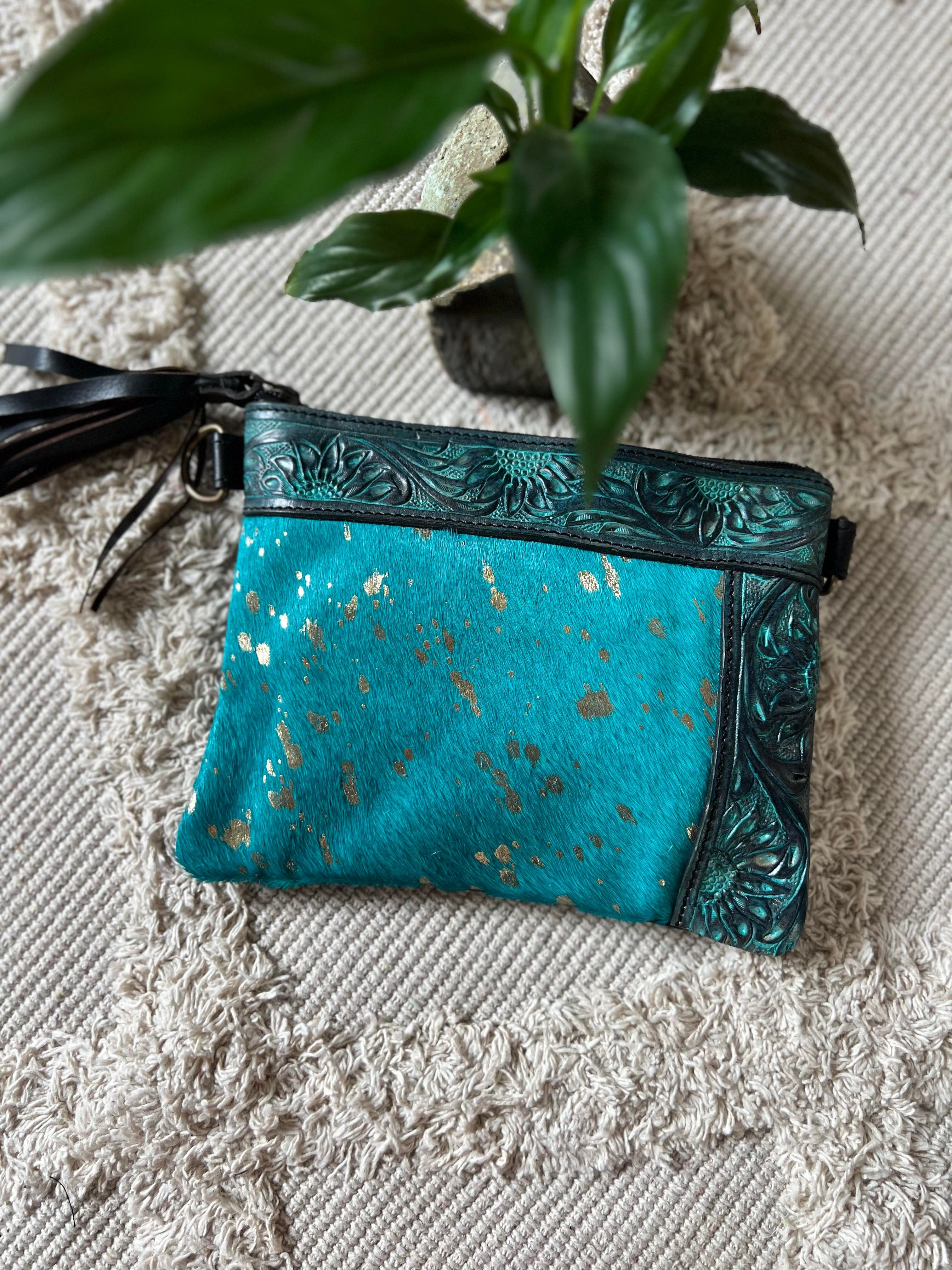 Jacinta Clutch/Bag Turquoise